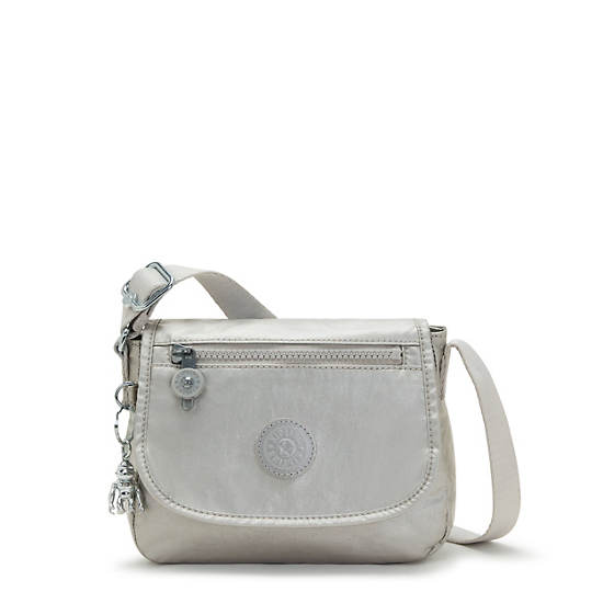 Torby Mini Kipling Sabian Metallic Crossbody Srebrne | PL 1865TC